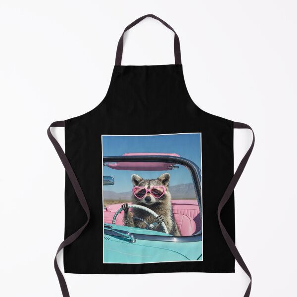 Item preview, Raccoon Driving Car Wearing Heart Sunglasses Meme designed and sold by elderberry.