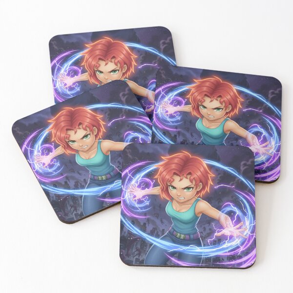 Item preview, Anime Girl with Electric Powers – Fierce Energy Warrior designed and sold by YKS - Art&Stuff.