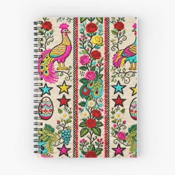 Item preview, Vibrant Bucovina Folk Pattern | Romanian Bird & Floral Tapestry Motif designed and sold by Maximilianos.