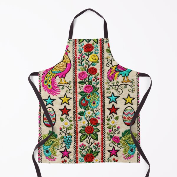 Item preview, Vibrant Bucovina Folk Pattern | Romanian Bird & Floral Tapestry Motif designed and sold by Maximilianos.