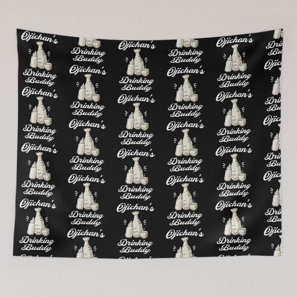 Item preview, Ojichan's Drinking Buddy (Sake Lover) in White Text designed and sold by xxroseate.