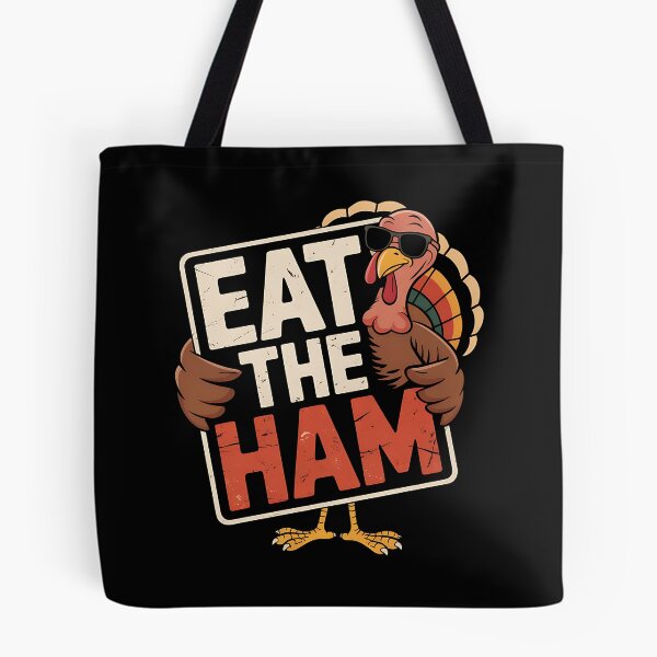 Item preview, Eat The Ham Save a Turkey Funny Thanksgiving Turkey Day designed and sold by BakeryDozen.