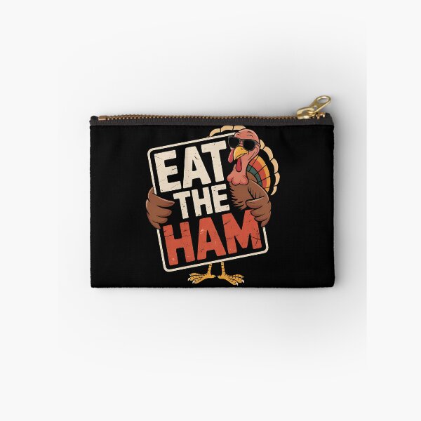 Item preview, Eat The Ham Save a Turkey Funny Thanksgiving Turkey Day designed and sold by BakeryDozen.