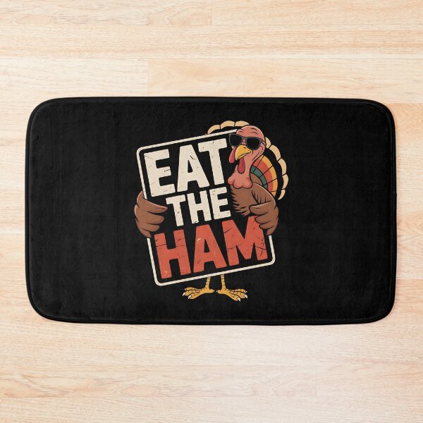 Item preview, Eat The Ham Save a Turkey Funny Thanksgiving Turkey Day designed and sold by BakeryDozen.