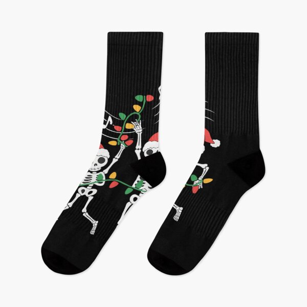 Item preview, Xmas Christmas Skeleton Dancing With Candy Cane designed and sold by LeeEvans222.