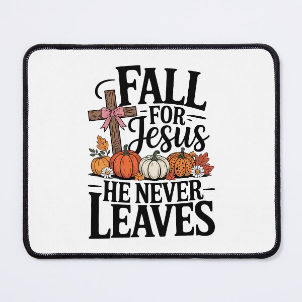 Item preview, Fall for Jesus He Never Leaves Leaves Autumn Christian designed and sold by BakeryDozen.