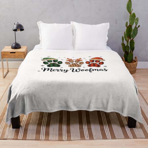 Item preview, Merry Woofmas Dog Paw Print Design designed and sold by MOHITSALVI.