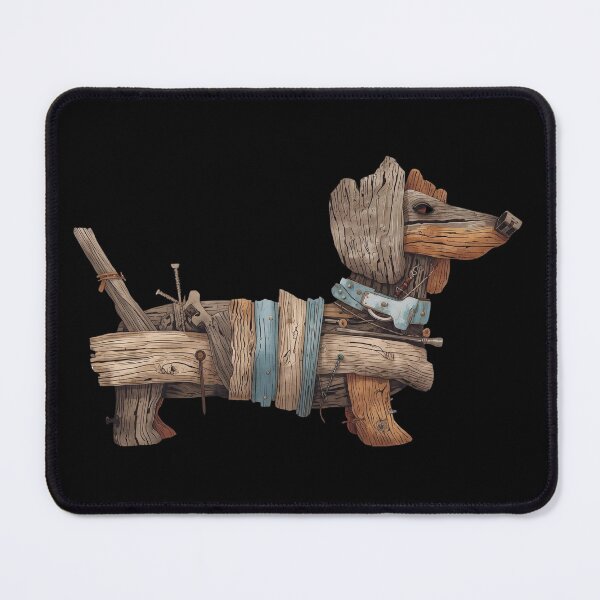 Item preview, Driftwood Dachshund Assemblage Art designed and sold by GorinART.