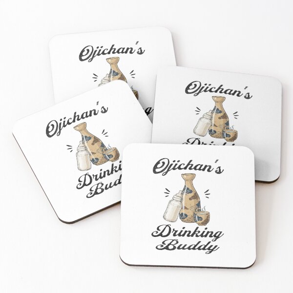 Item preview, Ojichan's Drinking Buddy (Sake Lover) in Black Text designed and sold by xxroseate.