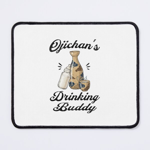 Item preview, Ojichan's Drinking Buddy (Sake Lover) in Black Text designed and sold by xxroseate.