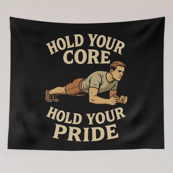 Item preview, Hold Your Core Pride Calisthenics Fitness Gym designed and sold by LuminOrb.