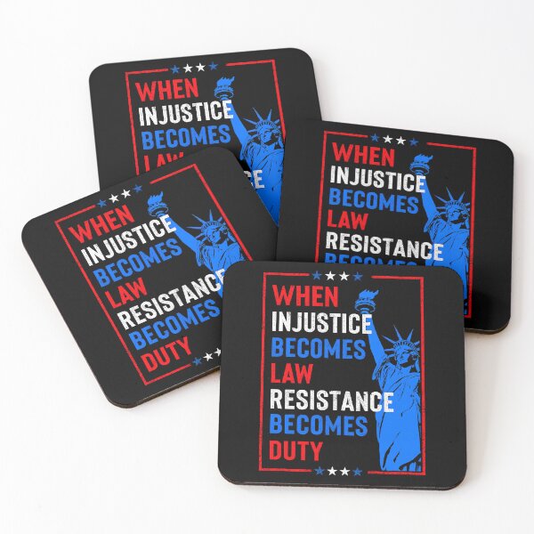 Item preview, When Injustice Becomes Law Resistance Becomes Duty: No Kings designed and sold by RenettaFunky.
