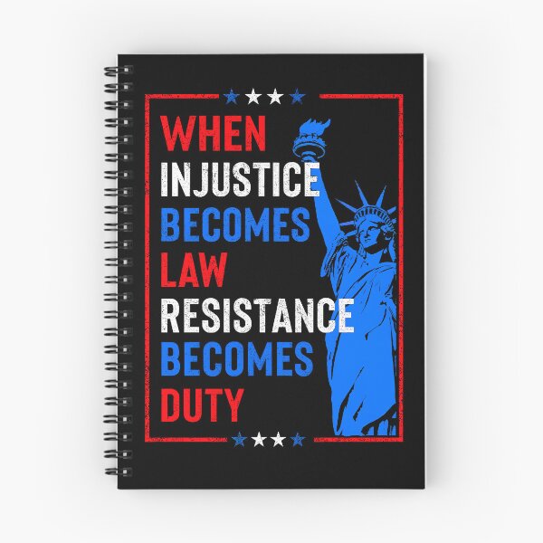 Item preview, When Injustice Becomes Law Resistance Becomes Duty: No Kings designed and sold by RenettaFunky.