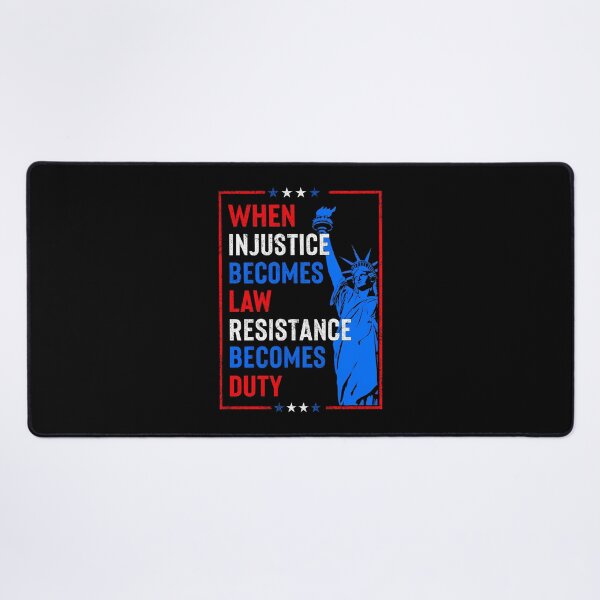 Item preview, When Injustice Becomes Law Resistance Becomes Duty: No Kings designed and sold by RenettaFunky.