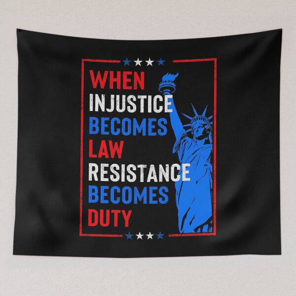 Item preview, When Injustice Becomes Law Resistance Becomes Duty: No Kings designed and sold by RenettaFunky.