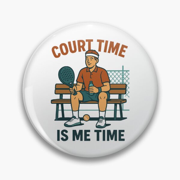 Artikelvorschau, Court Time Is Me Time Padel Tennis Spielen entworfen und verkauft von LuminOrb.