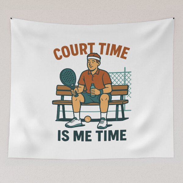 Item preview, Court Time Is Me Time Padel Tennis Play designed and sold by LuminOrb.