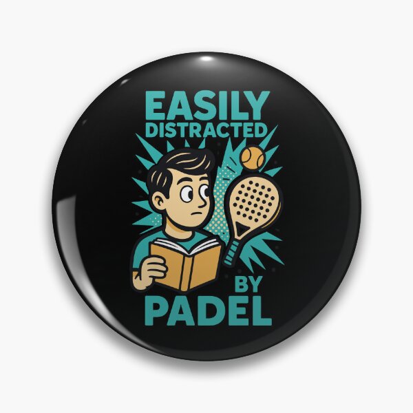 Item preview, Easily Distracted By Padel Funny Sport designed and sold by LuminOrb.