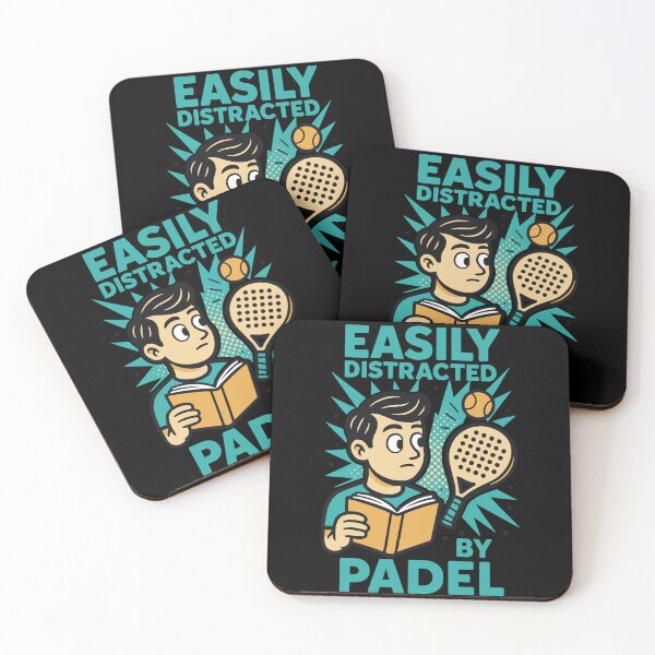 Item preview, Easily Distracted By Padel Funny Sport designed and sold by LuminOrb.