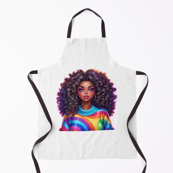 Item preview, Rainbow Afro Queen – Colorful Melanin Beauty designed and sold by Lulunza.