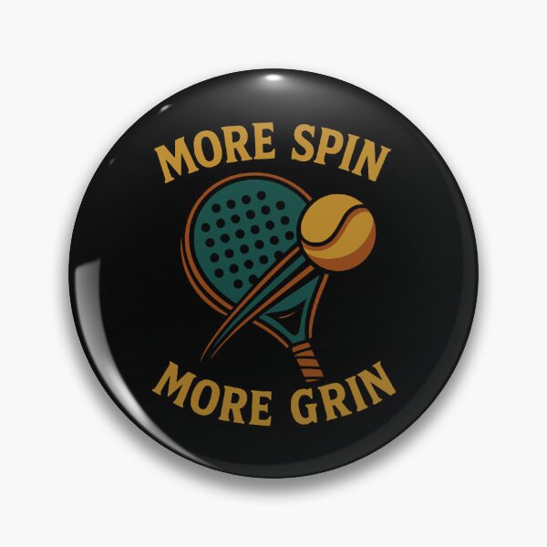 Artikelvorschau, More Spin More Grin Padel Tennisschläger entworfen und verkauft von LuminOrb.