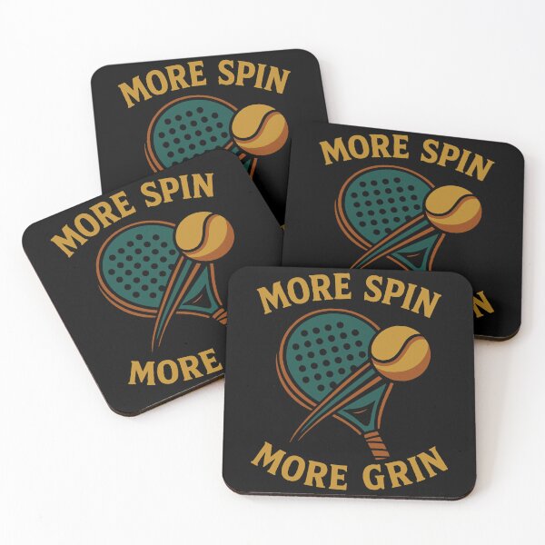 Item preview, More Spin More Grin Padel Tennis Paddle designed and sold by LuminOrb.