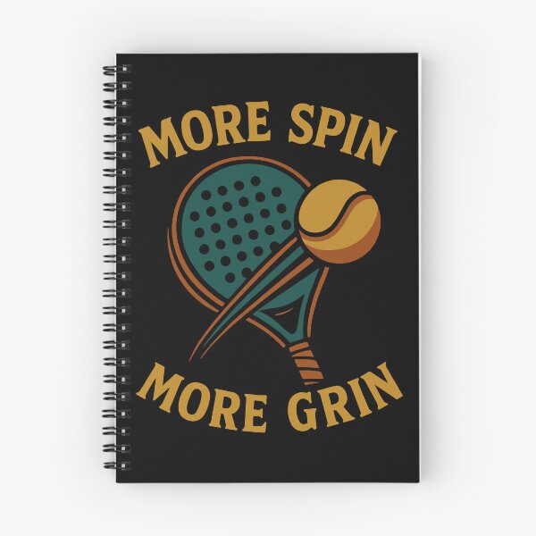Item preview, More Spin More Grin Padel Tennis Paddle designed and sold by LuminOrb.