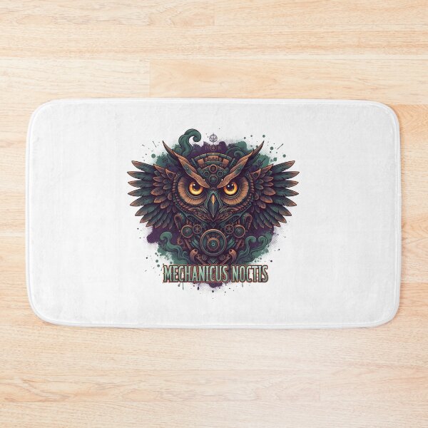 Item preview, Mechanicus Noctis Steampunk Owl with Gears and Clockwork Design designed and sold by NewYorkColours.