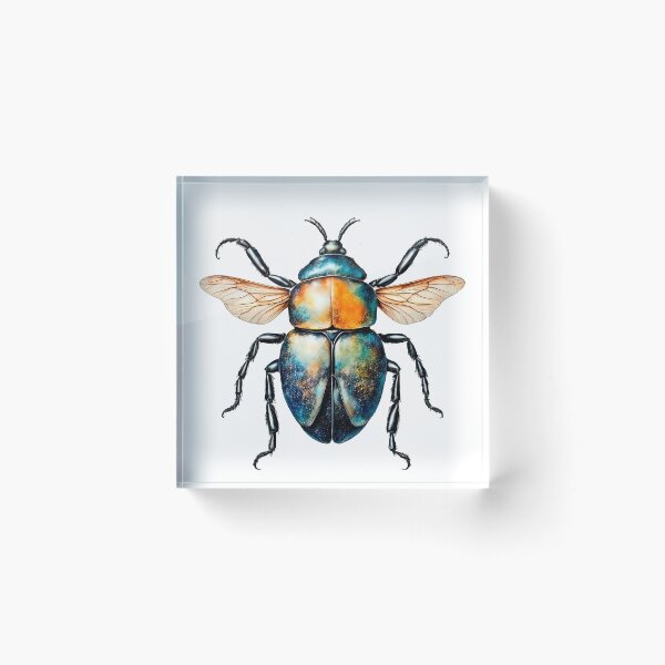 Item preview, Vintage Entomology Beetle Art designed and sold by LanaGustavsson.