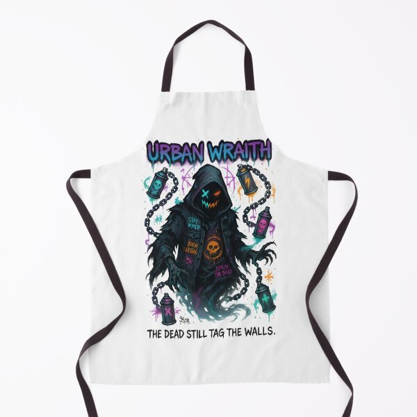 Item preview, Urban Wraith – Kawaii Graffiti Ghost with Floating Spray Cans | Pastel Street Spirit Art designed and sold by Snackwear Apparel.