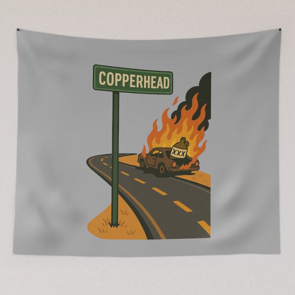 Item preview, Moonshine Runner Copperhead Road Tattoo designed and sold by UNK-Fatigues.