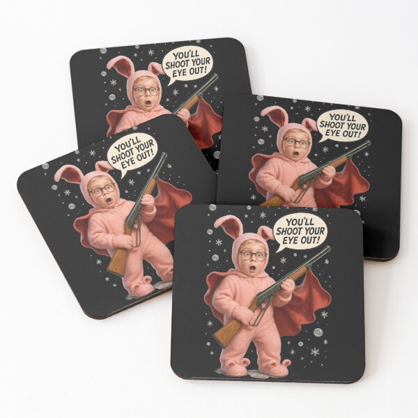 Item preview, A Christmas Story Ralphie Bunny Suit BB Gun Pun Shirt Sticker designed and sold by GeniePixel.
