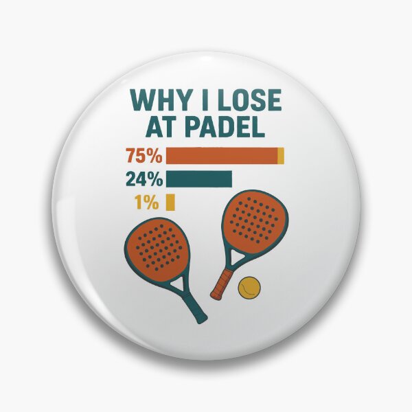 Artikelvorschau, Warum ich beim Padel verliere Lustiges Sportdesign entworfen und verkauft von LuminOrb.