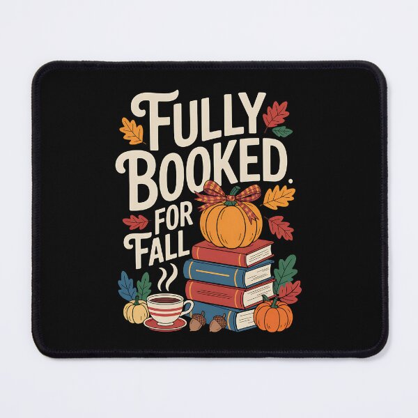 Item preview, Fully Booked for Fall Books Pumpkin Autumn Thanksgiving funny designed and sold by BakeryDozen.