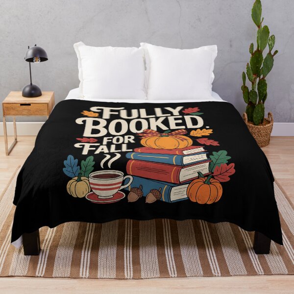 Item preview, Fully Booked for Fall Books Pumpkin Autumn Thanksgiving funny designed and sold by BakeryDozen.