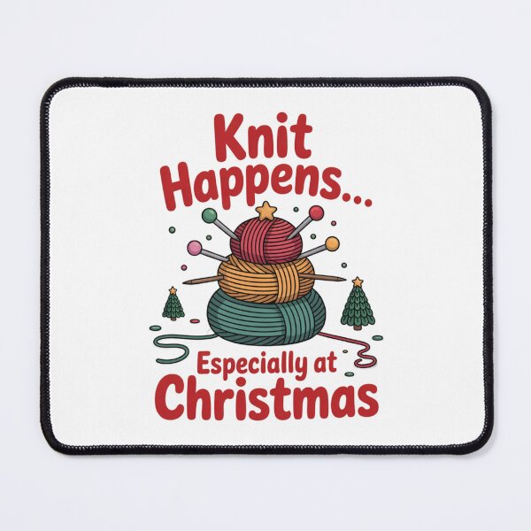 Item preview, Funny Knit Happens Christmas Yarn Tree Design designed and sold by smilesupplyco..