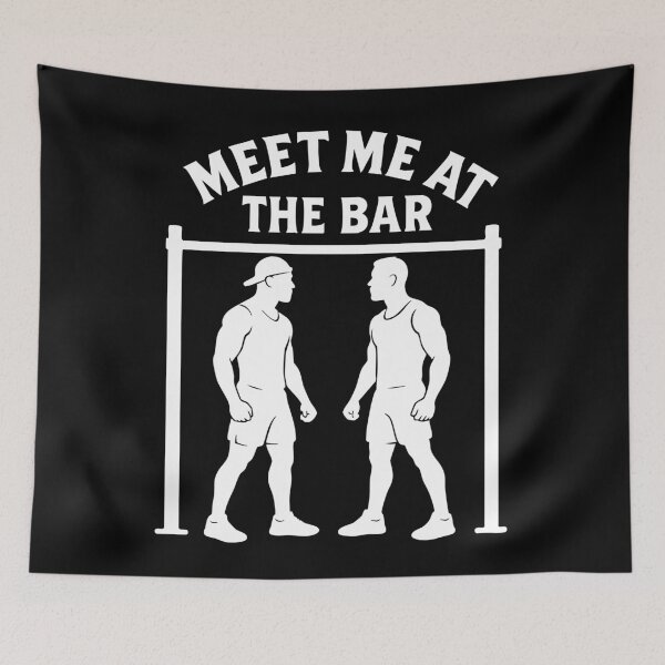 Item preview, Calisthenics Training Meet Me At The Bar Workout designed and sold by LuminOrb.