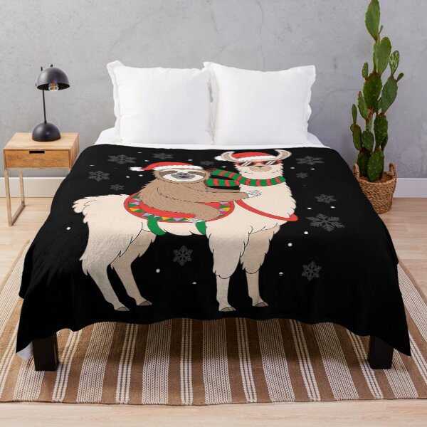 Artikelvorschau, Weihnachtsmannmütze Faultier Reiten Lama Weihnachten entworfen und verkauft von PeteHomenick.