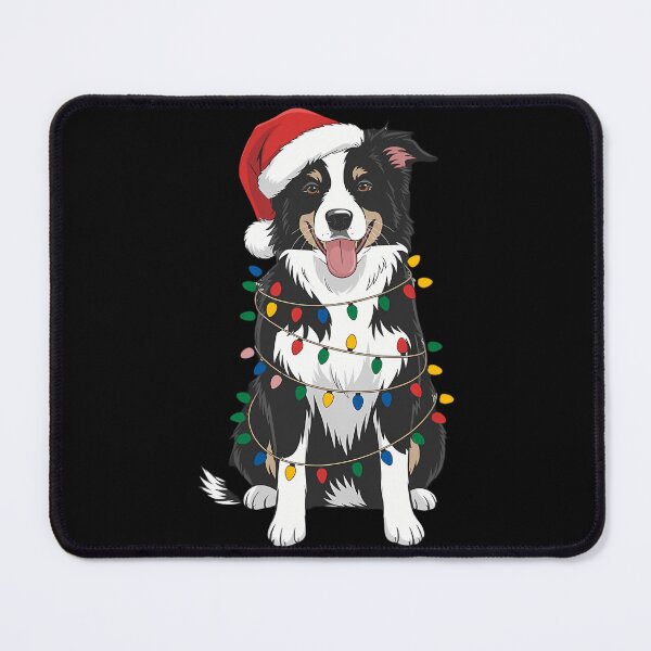Item preview, Xmas Lighting Santa Hat Collie Christmas designed and sold by PeteHomenick.