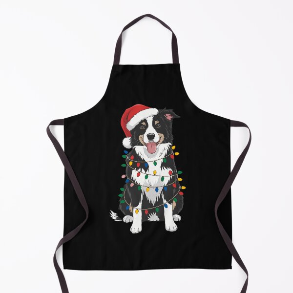 Item preview, Xmas Lighting Santa Hat Collie Christmas designed and sold by PeteHomenick.