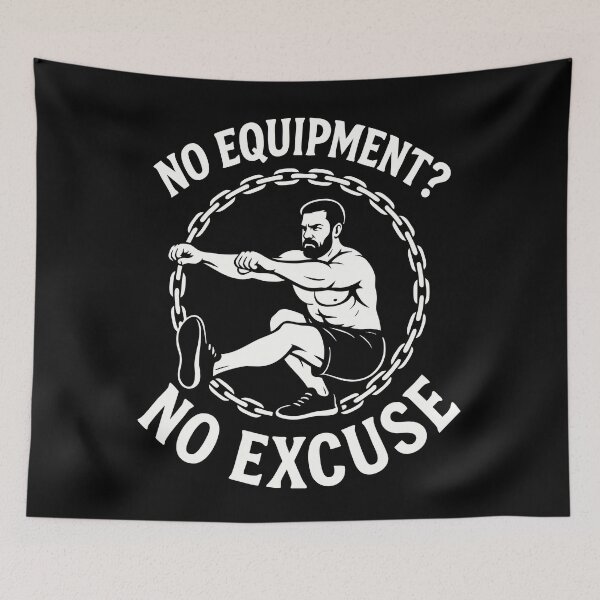 Item preview, No Equipment No Excuse Calisthenics Fitness Gym designed and sold by LuminOrb.