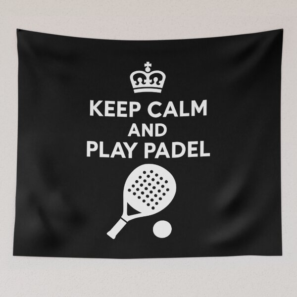 Item preview, Keep Calm And Play Padel Paddle Tennis designed and sold by LuminOrb.