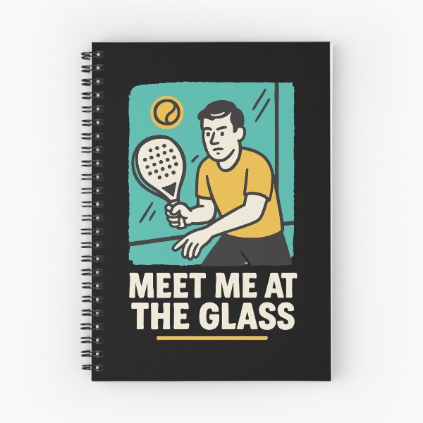 Item preview, Meet Me At The Glass Padel Tennis Court Fun designed and sold by LuminOrb.