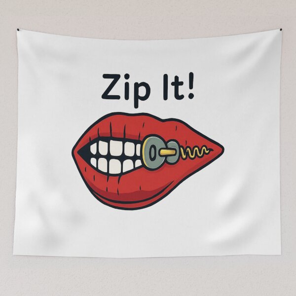 Item preview, ZIp it!  – Locked Up Style designed and sold by waikibi ⭐⭐⭐⭐.