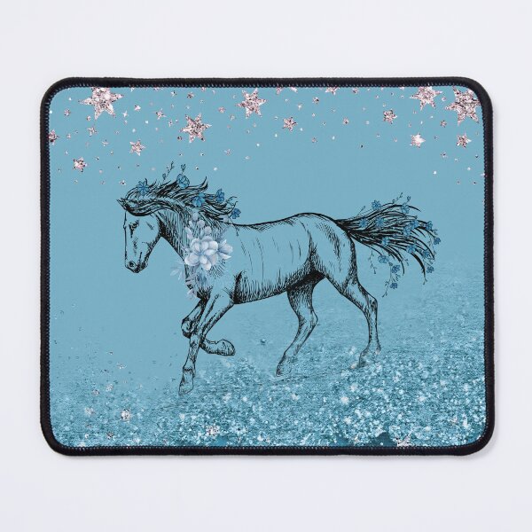 Item preview, Pony Blue - Whimsical Horse Design designed and sold by Ishtar Park Equine Shop.