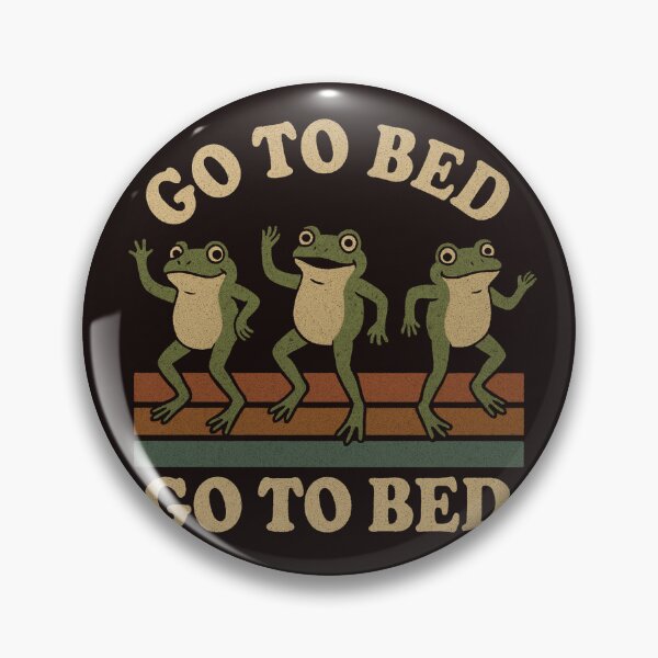 Item preview, Go To Bed Funny Frog Retro Vintage Shirt designed and sold by Jojokoko12.