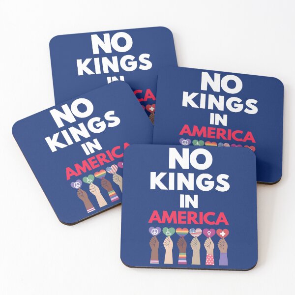 Item preview, No Kings In America Protest Sign Printable, Anti Trump Protest Poster For March, Political Activist Rally designed and sold by RuperDelois.