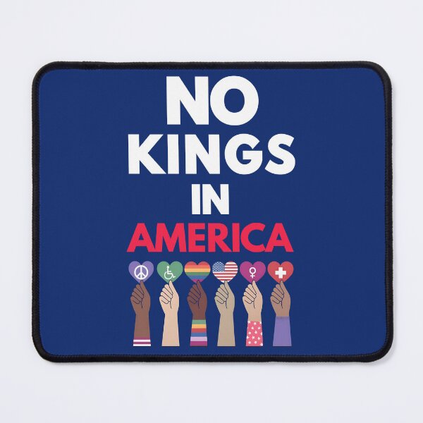 Item preview, No Kings In America Protest Sign Printable, Anti Trump Protest Poster For March, Political Activist Rally designed and sold by RuperDelois.