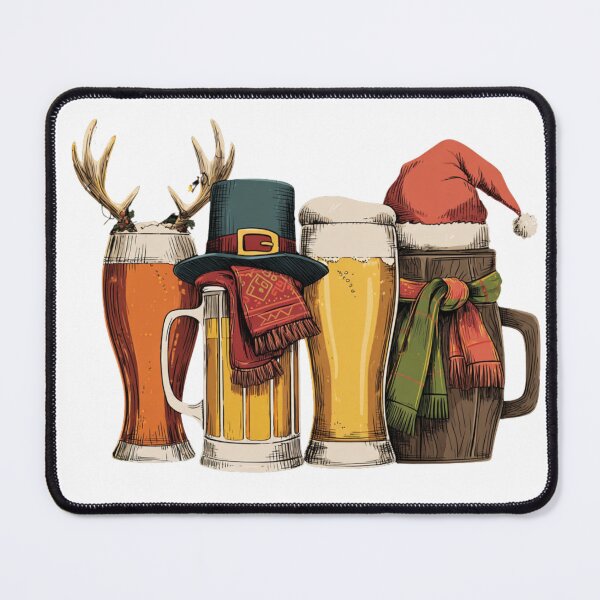 Item preview, Christmas Beer Mugs designed and sold by NicolasGlowArt.