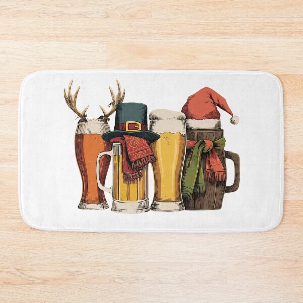 Item preview, Christmas Beer Mugs designed and sold by NicolasGlowArt.